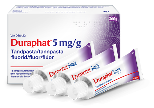 Duraphat® 5 mg/g højfluorid tandpasta