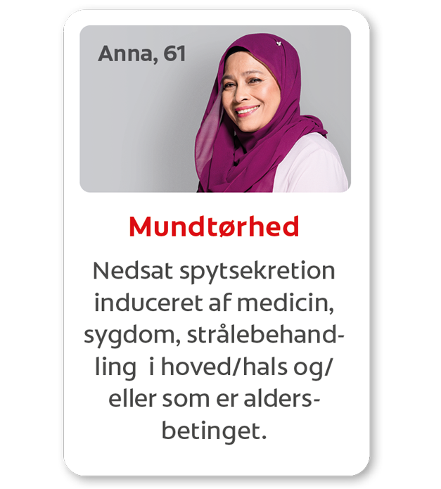 Nedsat spytsekretion induceret af medicin