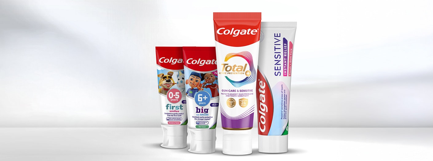 Vidste du, at Colgate® tilbyder tandpasta uden SLS* skummemiddel